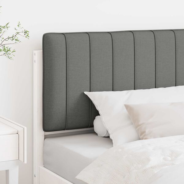 vidaXL Gestoffeerd hoofdbord met hoofdeinde Wit en Lichtgrijs 100 cm