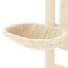 vidaXL Kattenmeubel met sisal krabpalen 130,5 cm crèmekleurig
