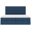 vidaXL Opslag bed met matras met opslag Blauw 180 x 200 cm Nep Leer
