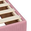 vidaXL Bedframe fluweel roze 90x200 cm