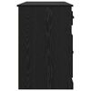 vidaXL Bureau met kast Zwart Eiken 154,5 x 50 x 75 cm Bewerkt hout