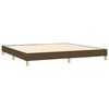 vidaXL Boxspring met matras en LED stof donkerbruin 200x200 cm