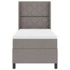 vidaXL Boxspring bed met matras met hoofdeinde Taupe 80 x 200 cm Stof