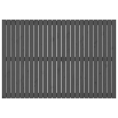 vidaXL Wandhoofdbord 159,5x3x110 cm massief grenenhout grijs