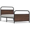 vidaXL Bedframe zonder matras bewerkt hout bruin eikenkleur 107x203 cm