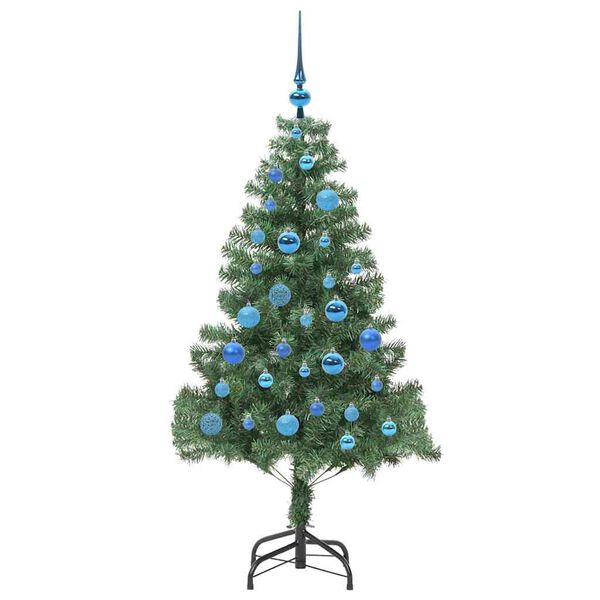 vidaXL Kerstboom met 150 LED met standaard Groen 150 cm PVC