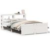 vidaXL Bedframe met hoofdeinde zonder matras 140x200 cm wit