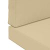 vidaXL Buiten bankkussen 2 pcs Beige Polyester