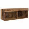 vidaXL TV Wandmeubels met LED-striplichten Oud Hout Bewerkt hout