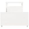 vidaXL Bedframe zonder matras massief grenenhout wit 90x200 cm
