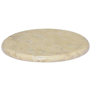 vidaXL Tafelblad &Oslash;40x2,5 cm marmer cr&egrave;mekleurig