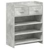 vidaXL Schoenenkast 73,5 x 36 x 92 cm Bewerkt hout Betongrijs