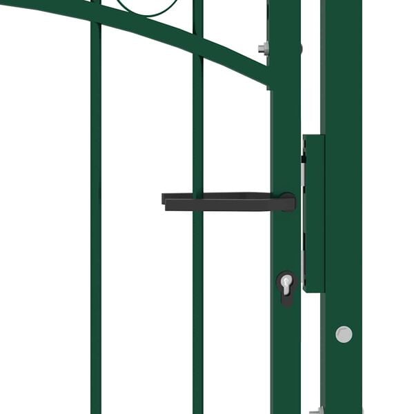 vidaXL Poort met speerpunten 103x97 cm staal groen
