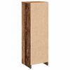 vidaXL Badkamerkast 30x30x95 cm bewerkt hout oud houtkleurig