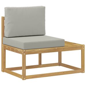 vidaXL Buiten Eind Sofa Wit 91 x 63 x 73 cm Massief Acaciahout