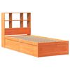 vidaXL Bedframe zonder matras massief grenenhout wasbruin 90x190 cm