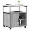 vidaXL Kantoor kast met oplaadstation Grijs sonoma 61 x 46 x 67 cm