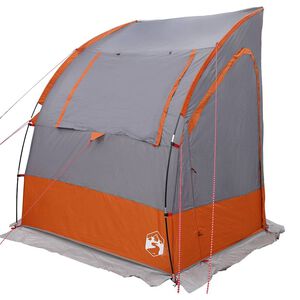 vidaXL Achterkleptent 194 x 180 x 210 cm Grijs en Oranje taft
