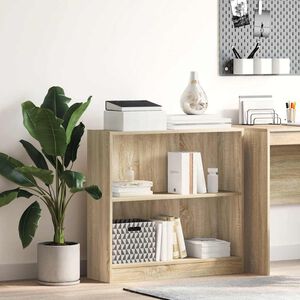 vidaXL Boekenkast 80x24x75 cm bewerkt hout sonoma eikenkleurig
