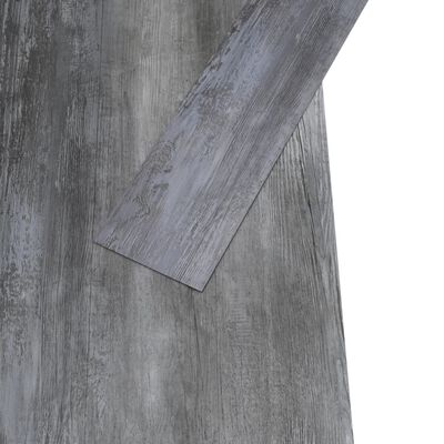 vidaXL Vloerplanken niet-zelfklevend 5,26 m² 2 mm PVC glanzend grijs