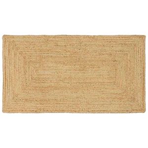 vidaXL Gebied Tapijt Beige 80 x 200 cm Jute