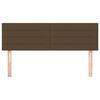vidaXL Hoofdborden 2 st 72x5x78/88 cm stof donkerbruin