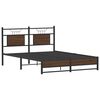 vidaXL Bedframe zonder matras bewerkt hout bruin eikenkleur 137x190 cm