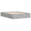 vidaXL Bedframe met lades bewerkt hout betongrijs 140x190 cm