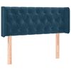 vidaXL Hoofdbord met randen 93x16x78/88 cm fluweel donkerblauw
