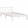 vidaXL Bedframe massief grenenhout wit 90x200 cm