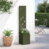 vidaXL Tuin Privacy Screen Olijfgroen 32 x 150 cm Koudgewalst staal