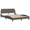 vidaXL Bedframe "Viana" zonder matras kunstleer grijs 140x200 cm
