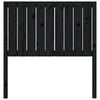 vidaXL Hoofdbord 95,5x4x100 cm massief grenenhout zwart