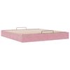vidaXL Ottoman bedframe zonder matras 180x200 cm fluweel roze