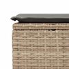 vidaXL 9-delige Loungeset met kussens poly rattan acacia beige