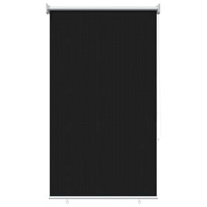 vidaXL Buitenrolgordijn 90% UV-blok Zwart 80 x 230 cm HDPE