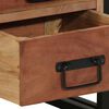 vidaXL Nachtkastje met lade Bruin 40 x 40 x 59 cm Massief Acaciahout