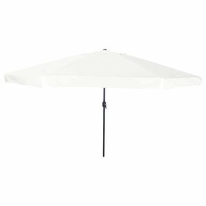 vidaXL Tuinparasol Zand 395 x 395 x 245 cm Polyester en staal