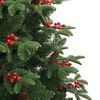 vidaXL Kunstkerstboom Groen 240 cm PVC en Metaal en Plastic