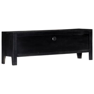 vidaXL Tv-meubel 118x30x40 cm massief mangohout zwart