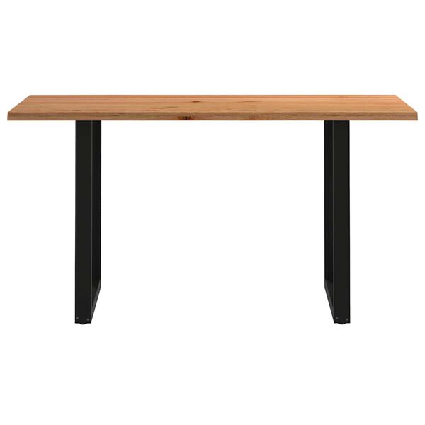 vidaXL Bartafel rechthoekig boomrand 200x80x112 cm massief eikenhout