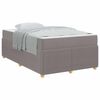 vidaXL Bedframe met matras Taupe 120 x 200 cm Stof