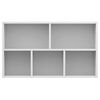 vidaXL Boekenkast/dressoir 50x25x80 cm bewerkt hout wit