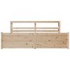 vidaXL Bedframe met hoofdbord massief grenenhout 180x200 cm