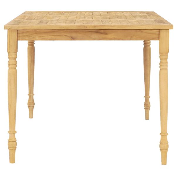 vidaXL 5-delige Tuinset met kussens massief teakhout