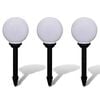 vidaXL Tuinpadlampen 3 st met grondpin LED 20 cm