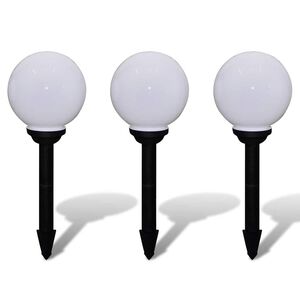 vidaXL Tuinpadlampen 3 st met grondpin LED 20 cm
