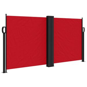 vidaXL Windscherm uittrekbaar 120x1000 cm rood