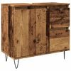 vidaXL Badkamerkast 65x33x60 cm bewerkt hout oud houtkleurig