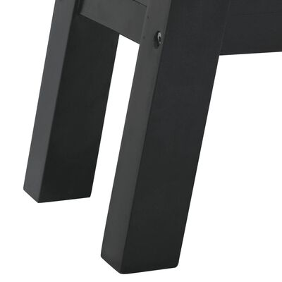 vidaXL Wandtafel 110x30x75 cm massief mahoniehout zwart